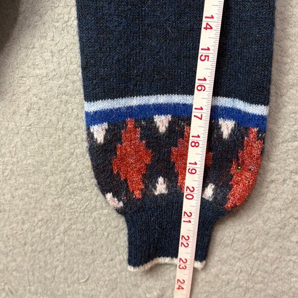 Sundry Fairisle Sweater Crew Neck Boxy Fit Super Soft Wool Blend Size S Revolve - Picture 7 of 10